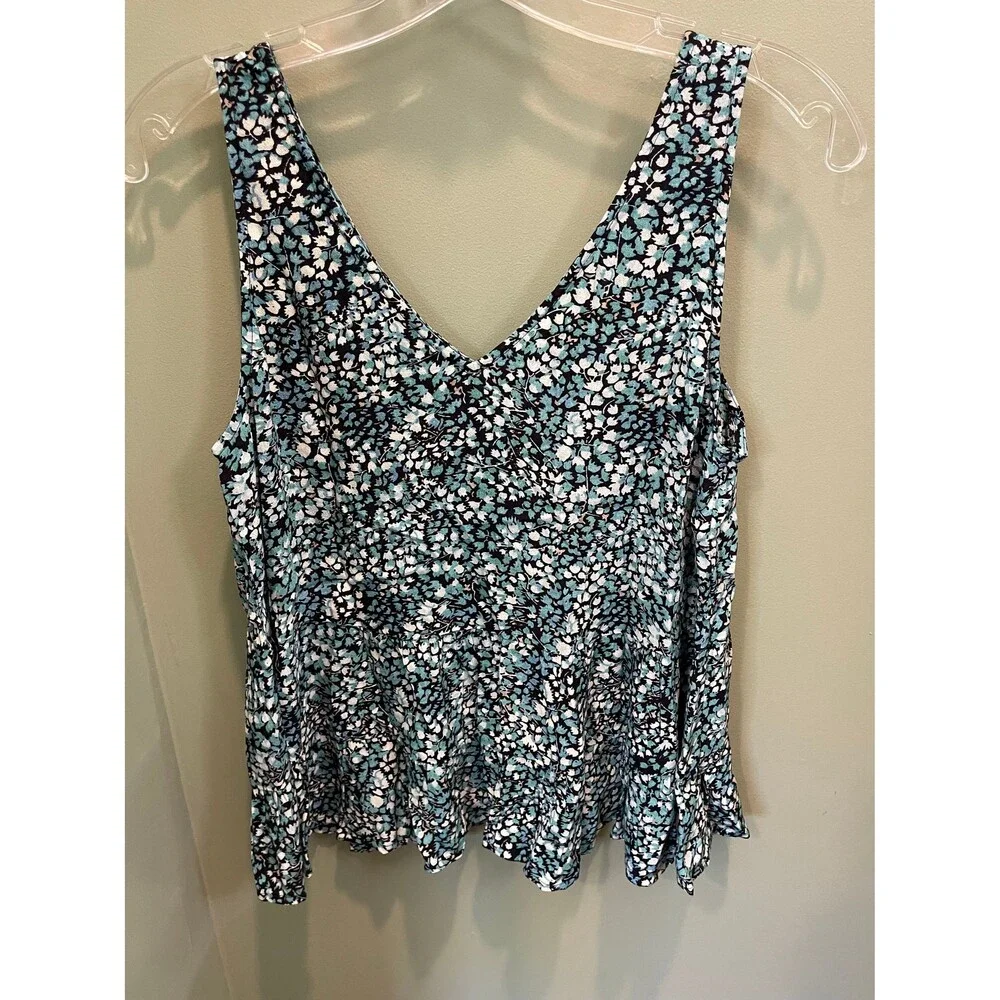 LOFT floral blouse size SP